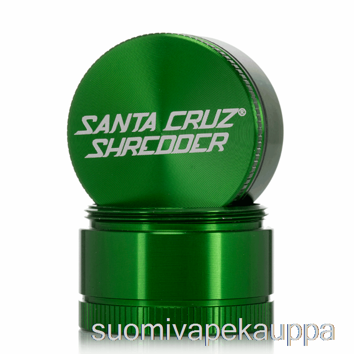 Vape Netistä Santa Cruz Silppuri 1,6 Tuuman Pieni 3-osainen Mylly Vihreä (40mm)